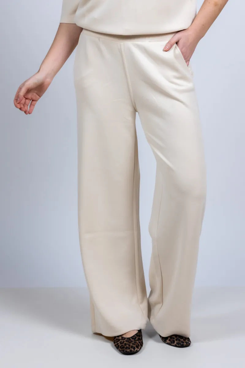 MOSCOW D MOSCOW D 6602 Jo MOSCOW D 6602 Jo Wijde broek - Beige