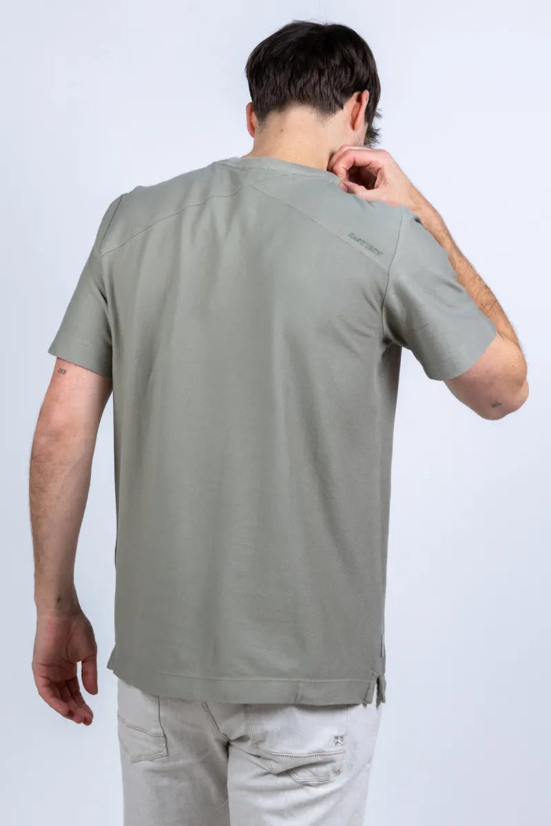 CAST IRON CAST IRON CTSS2602509 T-shirt met print - Khaki