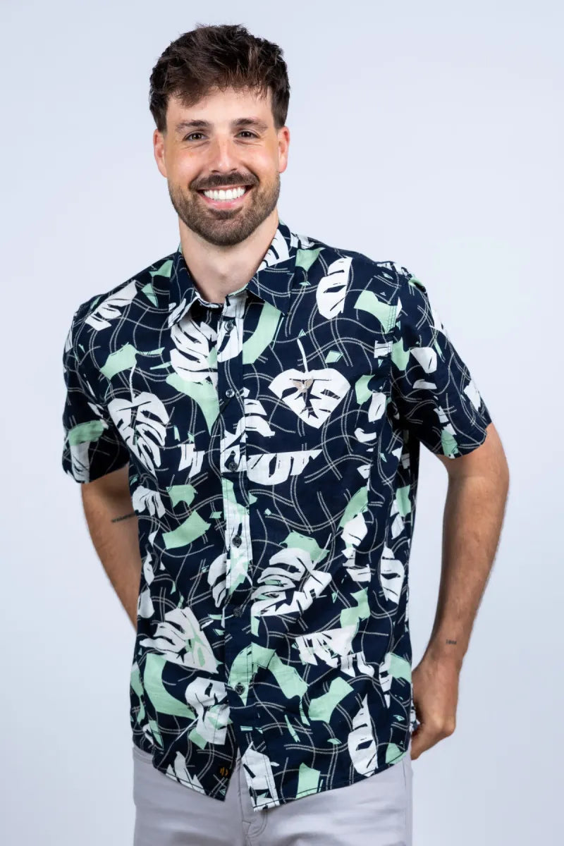PME PME PSIS2604208 Overhemd met print - Marine