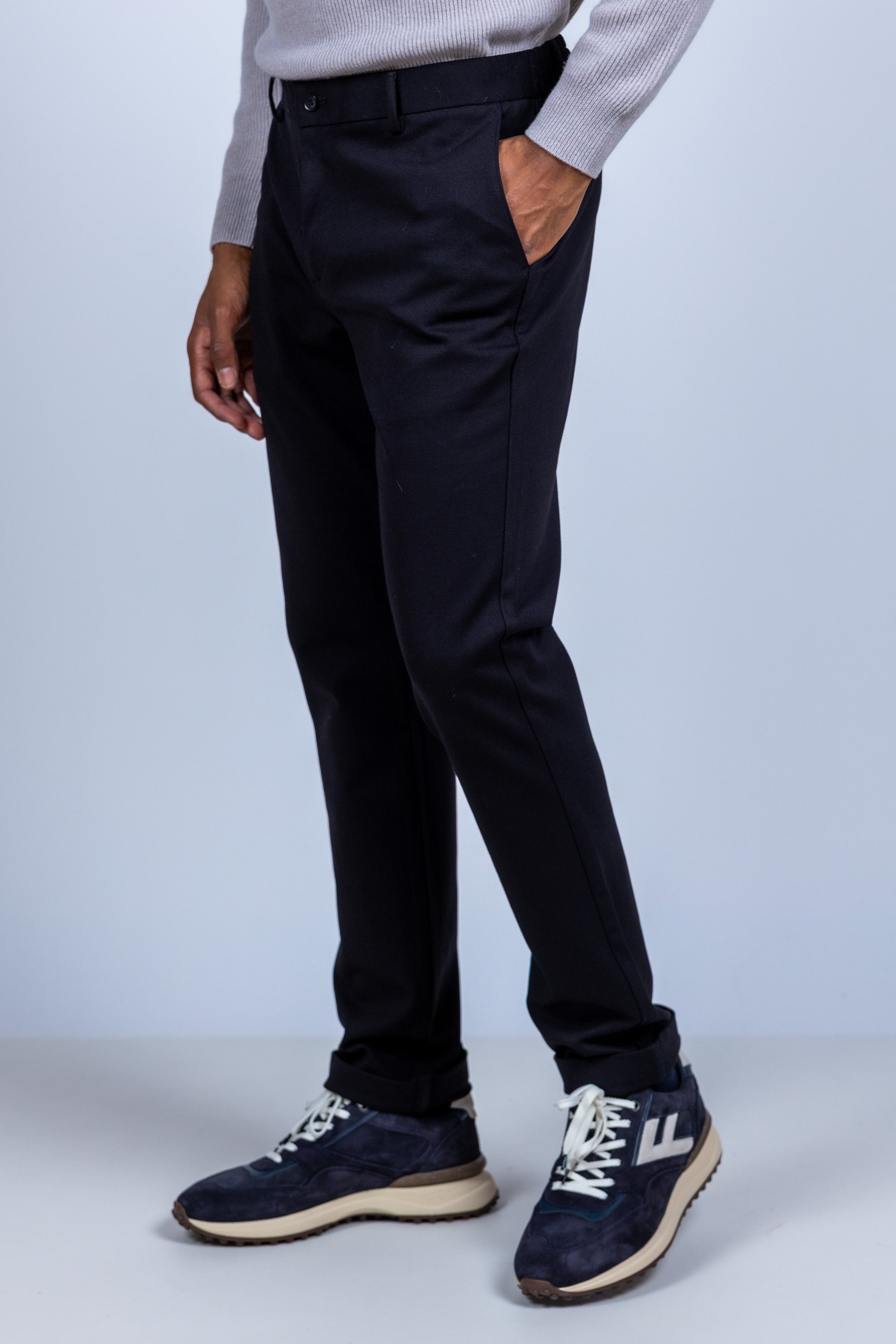 Broek met stretch - Zwart