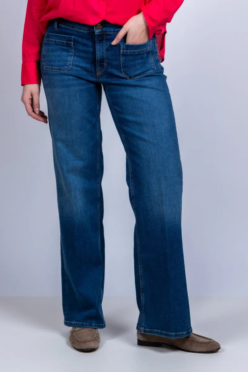 CAMBIO CAMBIO 9129-0099.00 Jeans met wijde pijpen - Jeans