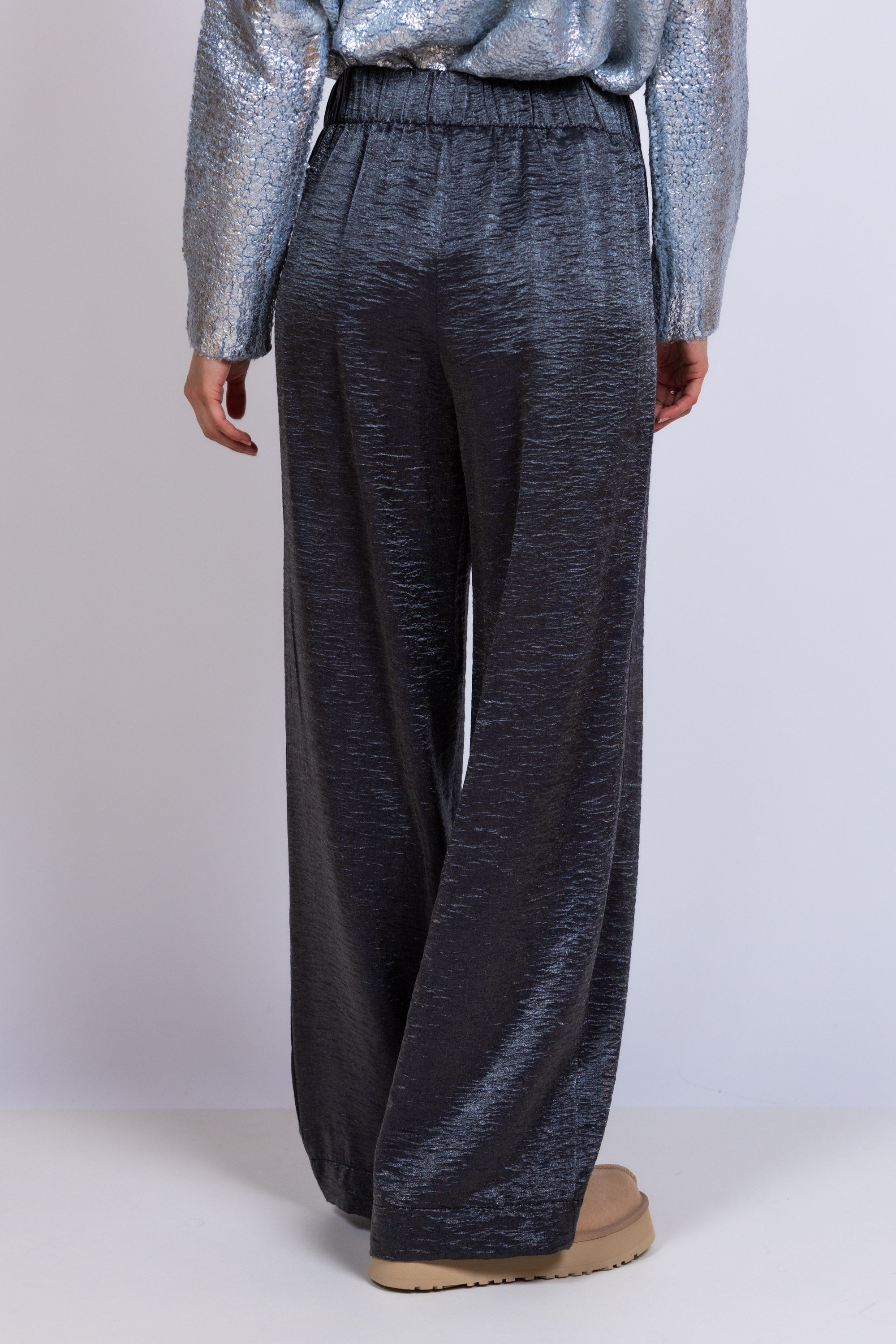 Wijde broek - Zilver