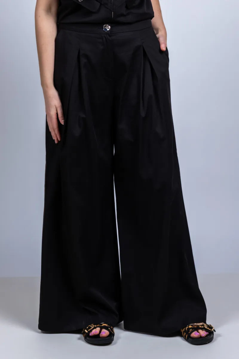 CAROLINE BISS CAROLINE BISS 1506 Wijde pantalon - Zwart