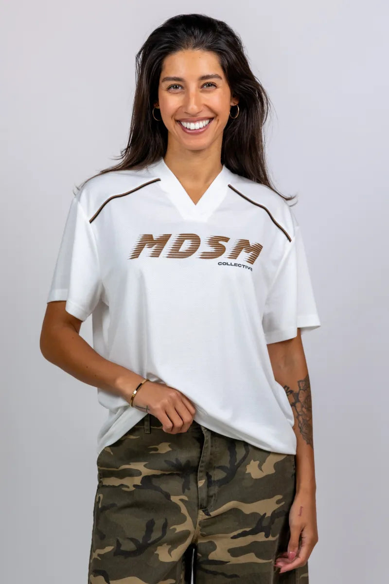 MODSTROM MODSTROM AROOB TSHIRT T-shirt met print - Ecru
