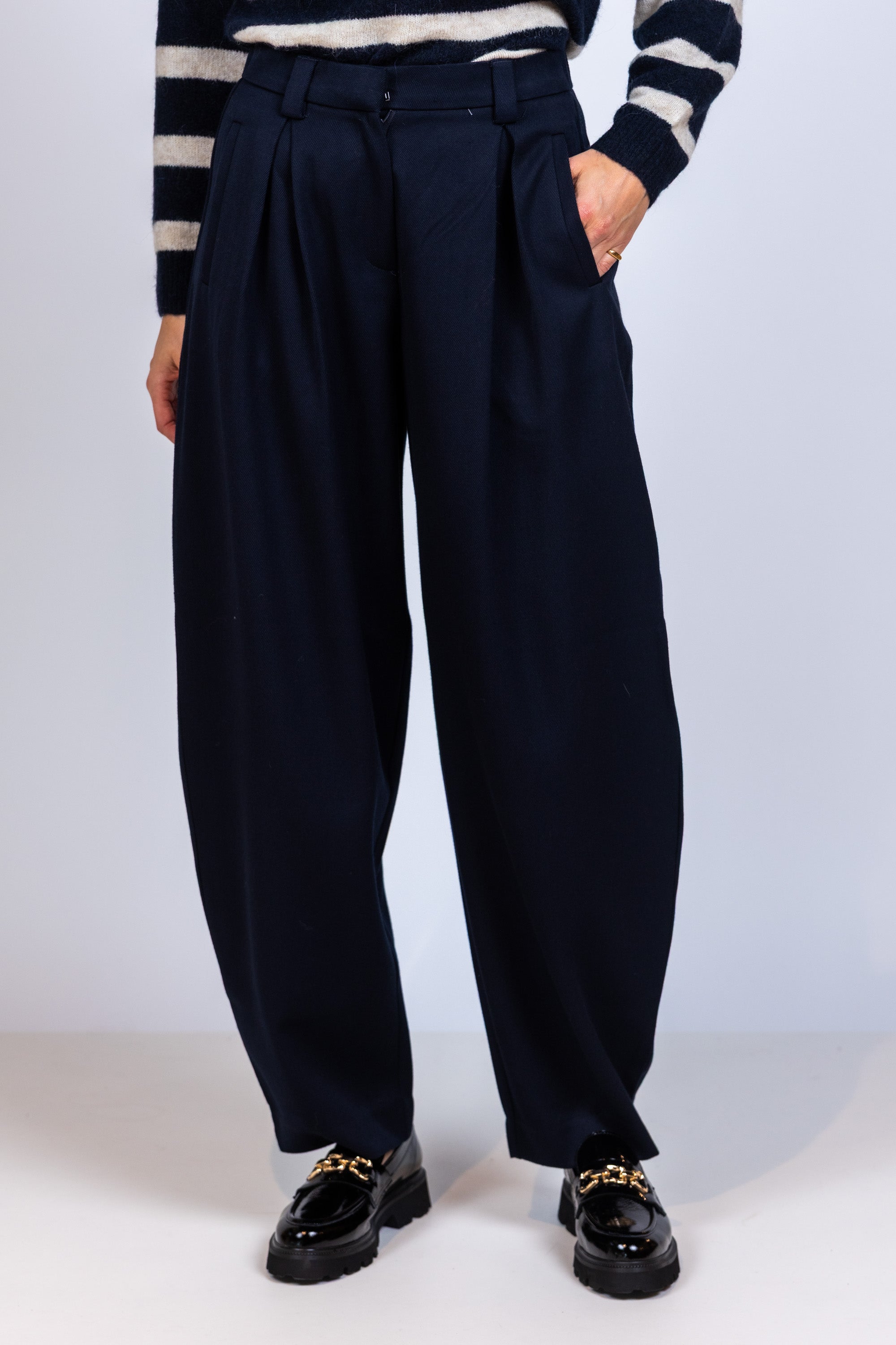 Wijde pantalon - Marine