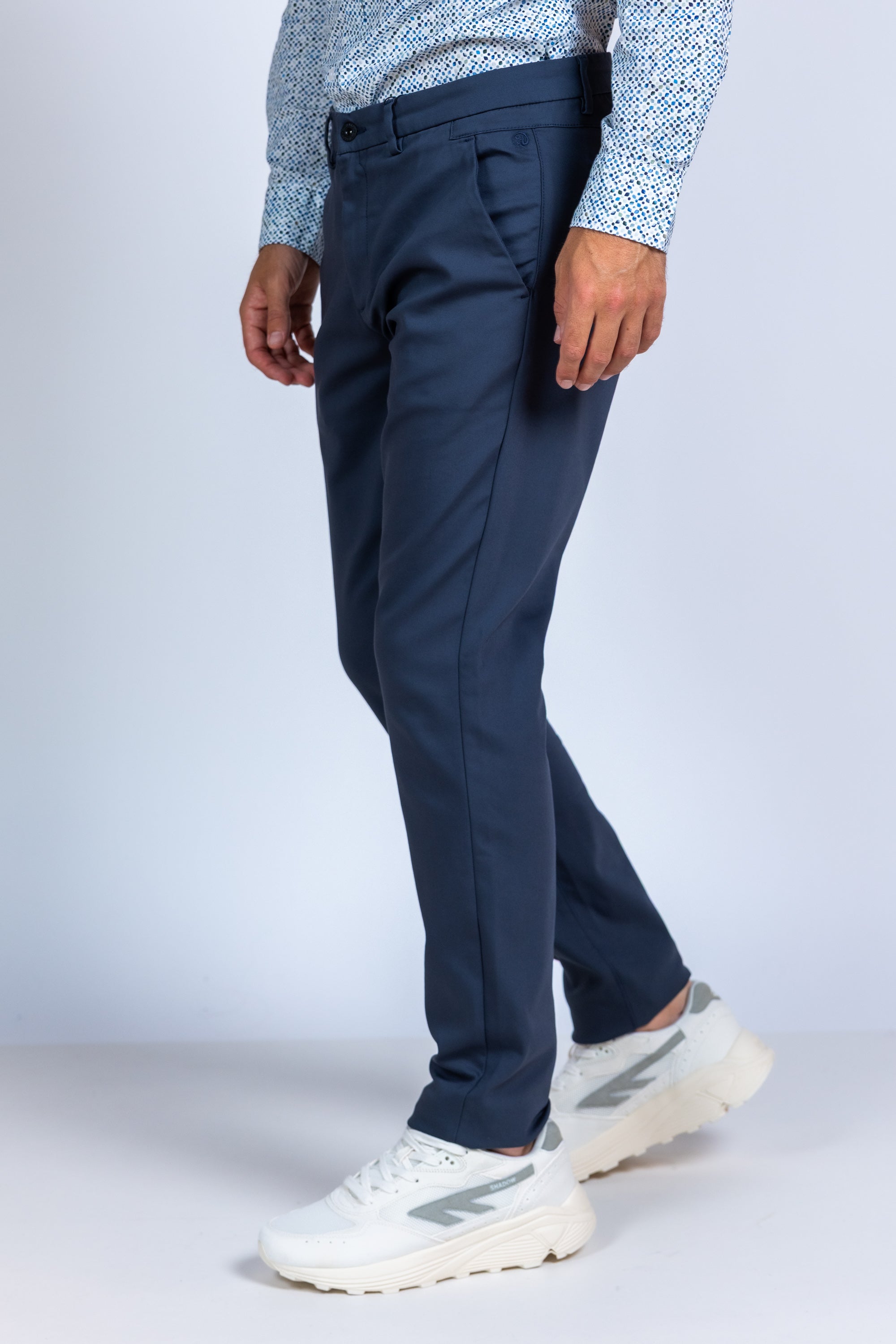 Chino - Blauw/grijs