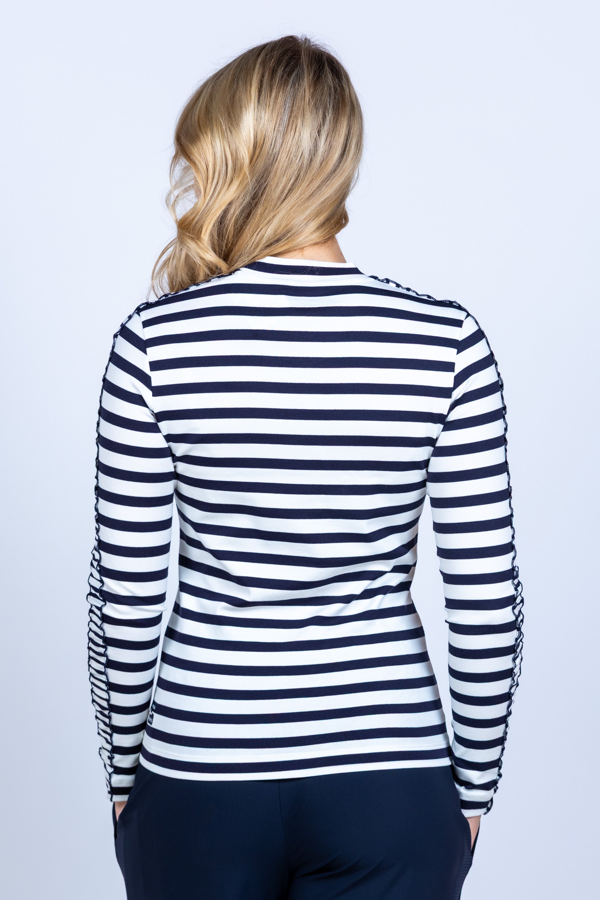 Shirt met strepen - Ecru