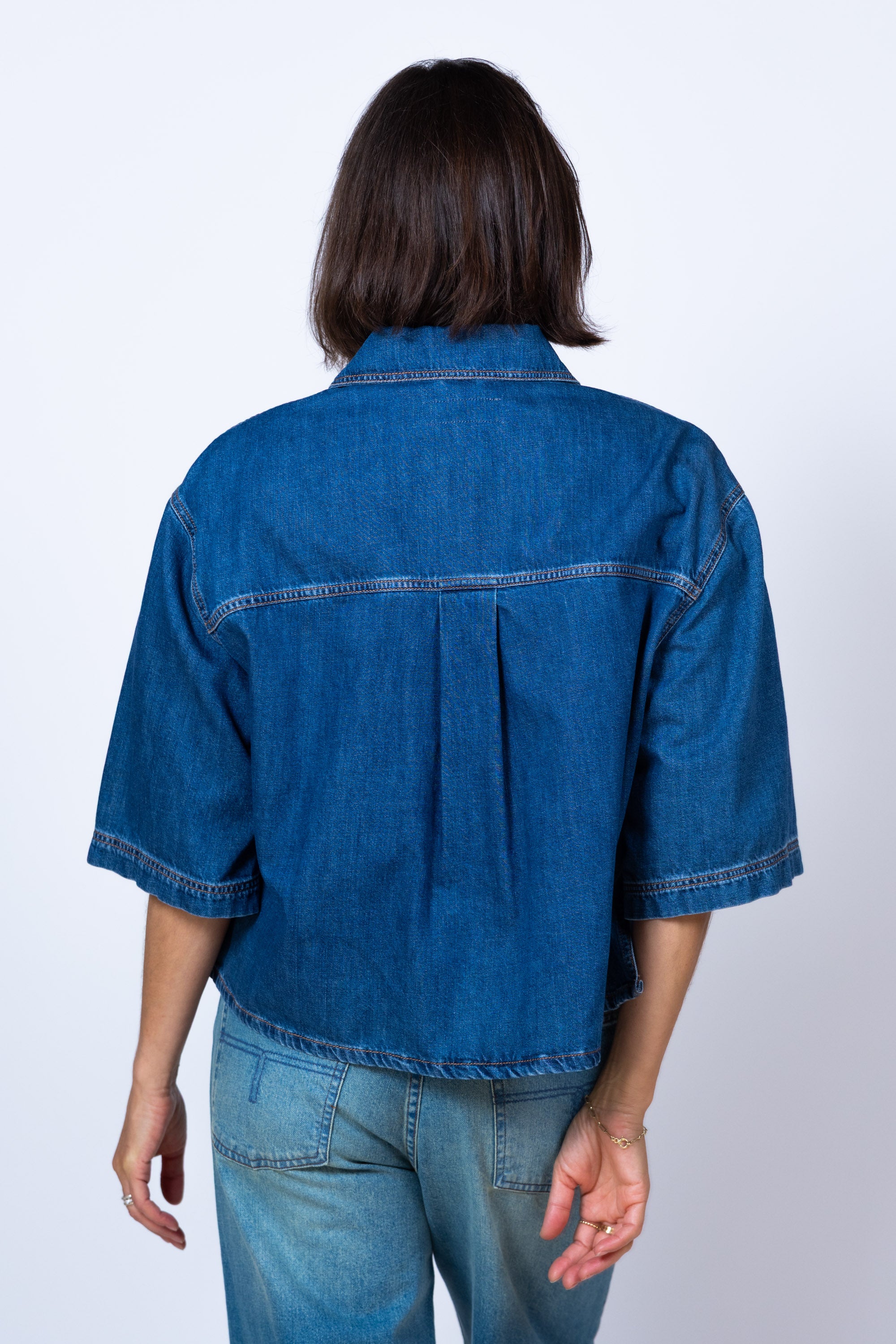 Jasje met knopen - Jeans