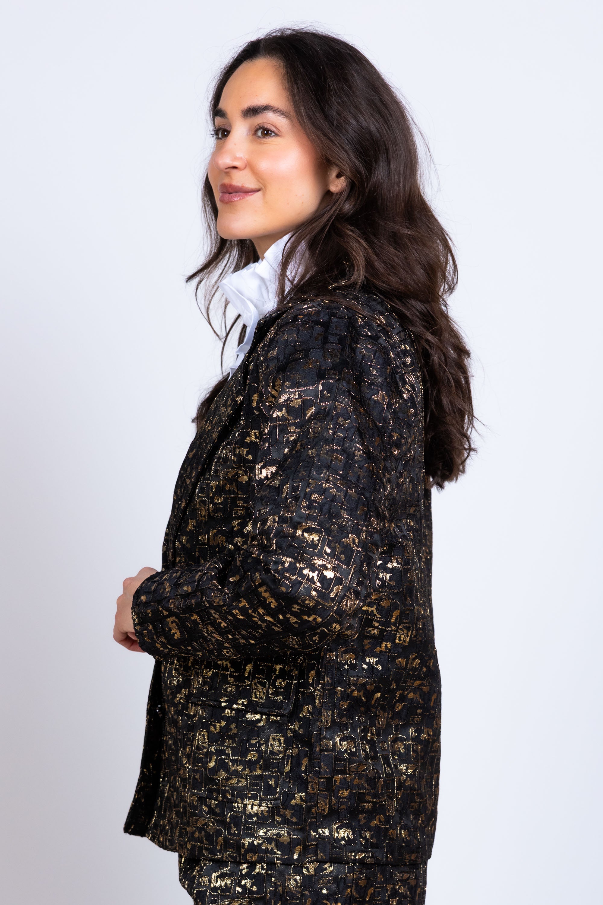 Jasje met patroon - Zwart