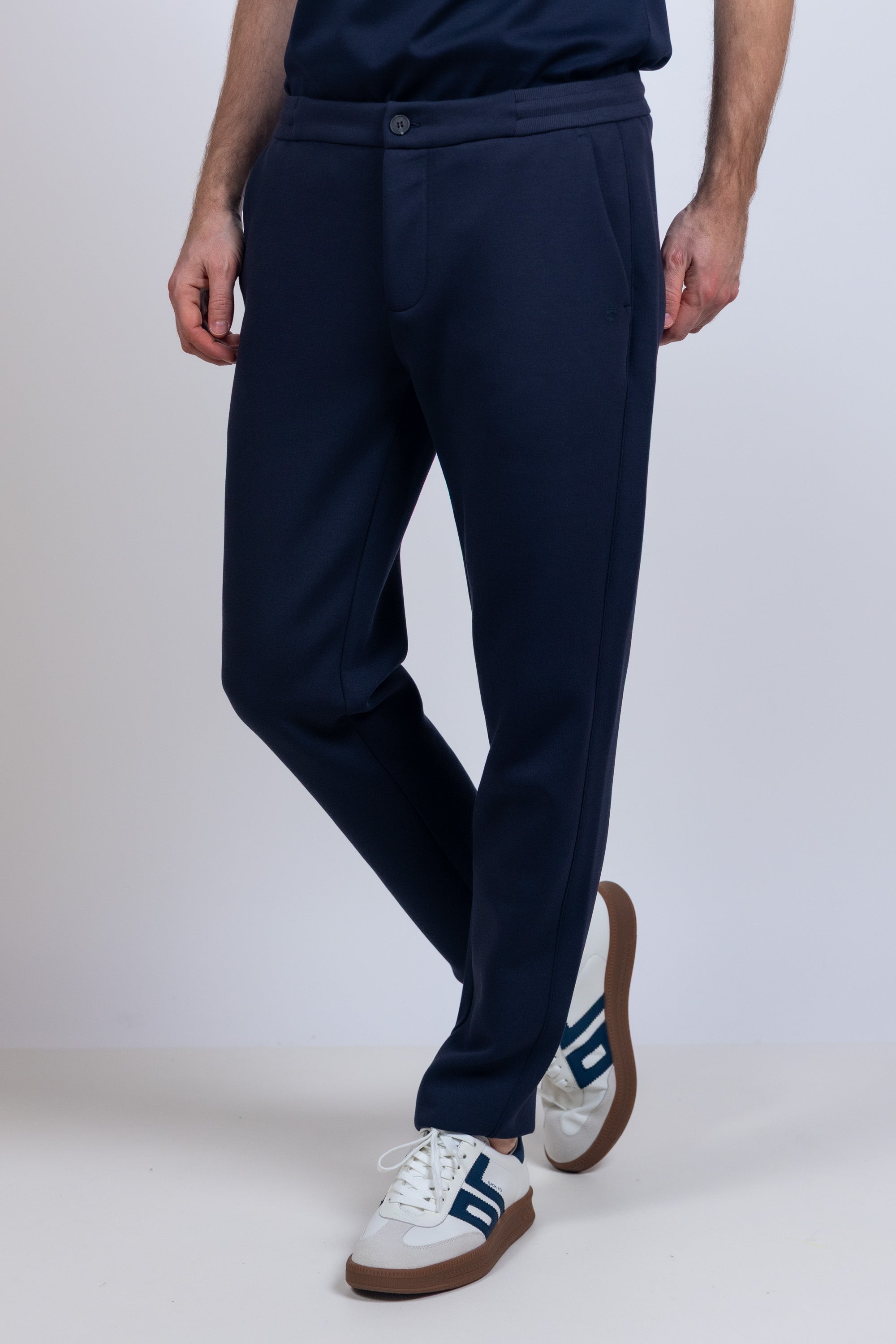 Broek met stretch - Marine