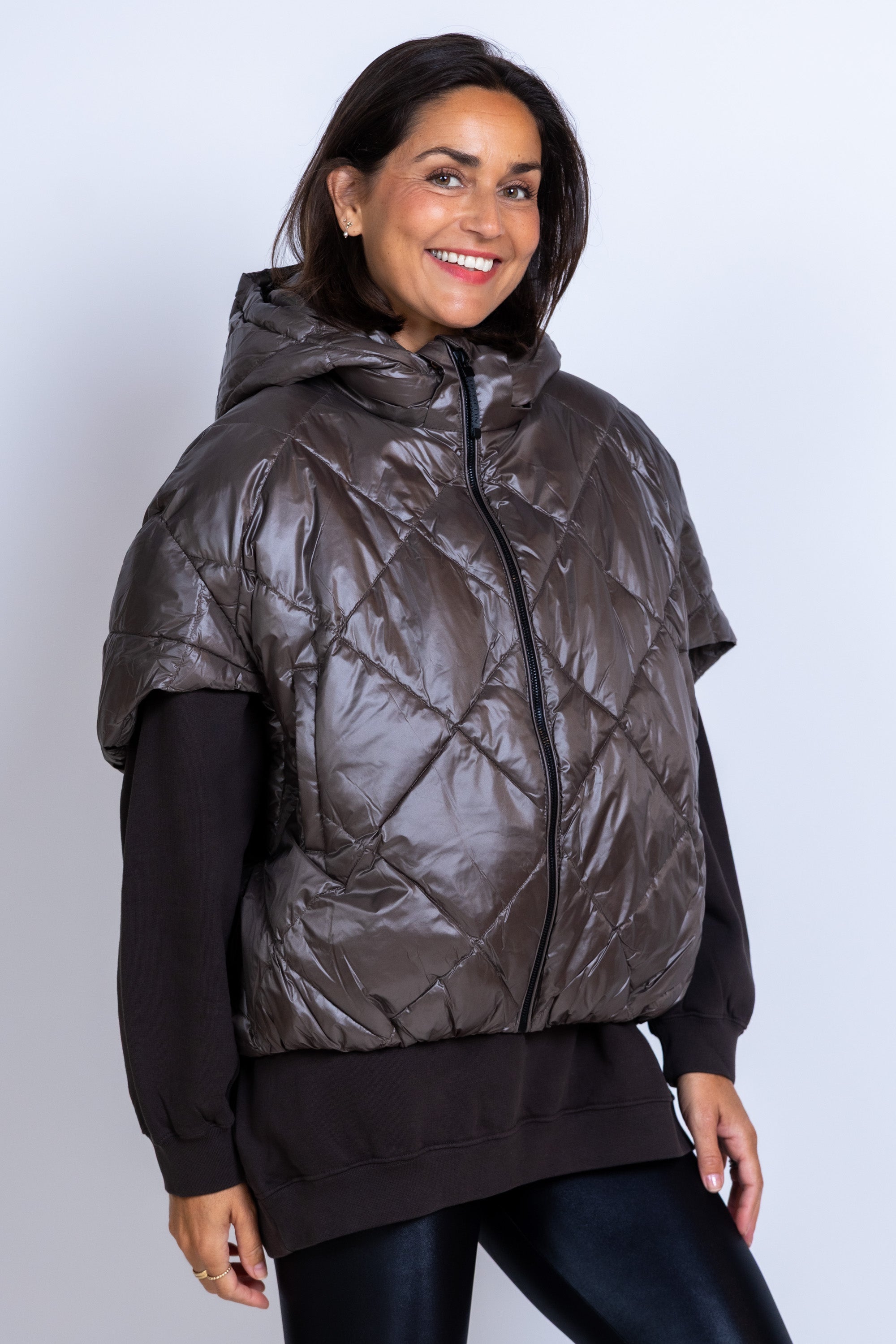 Bodywarmer met rits - Khaki