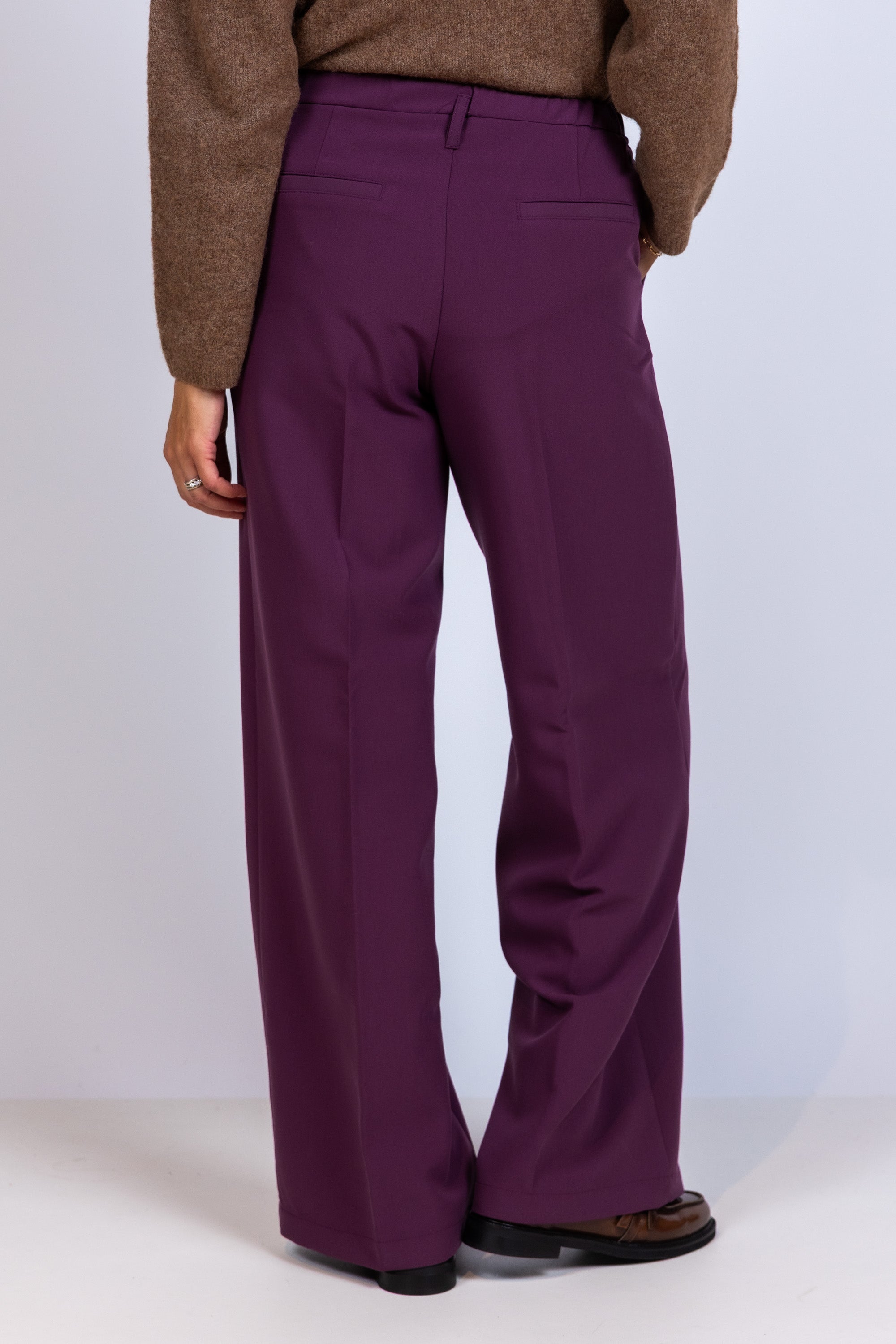 Wijde broek - Burgundy