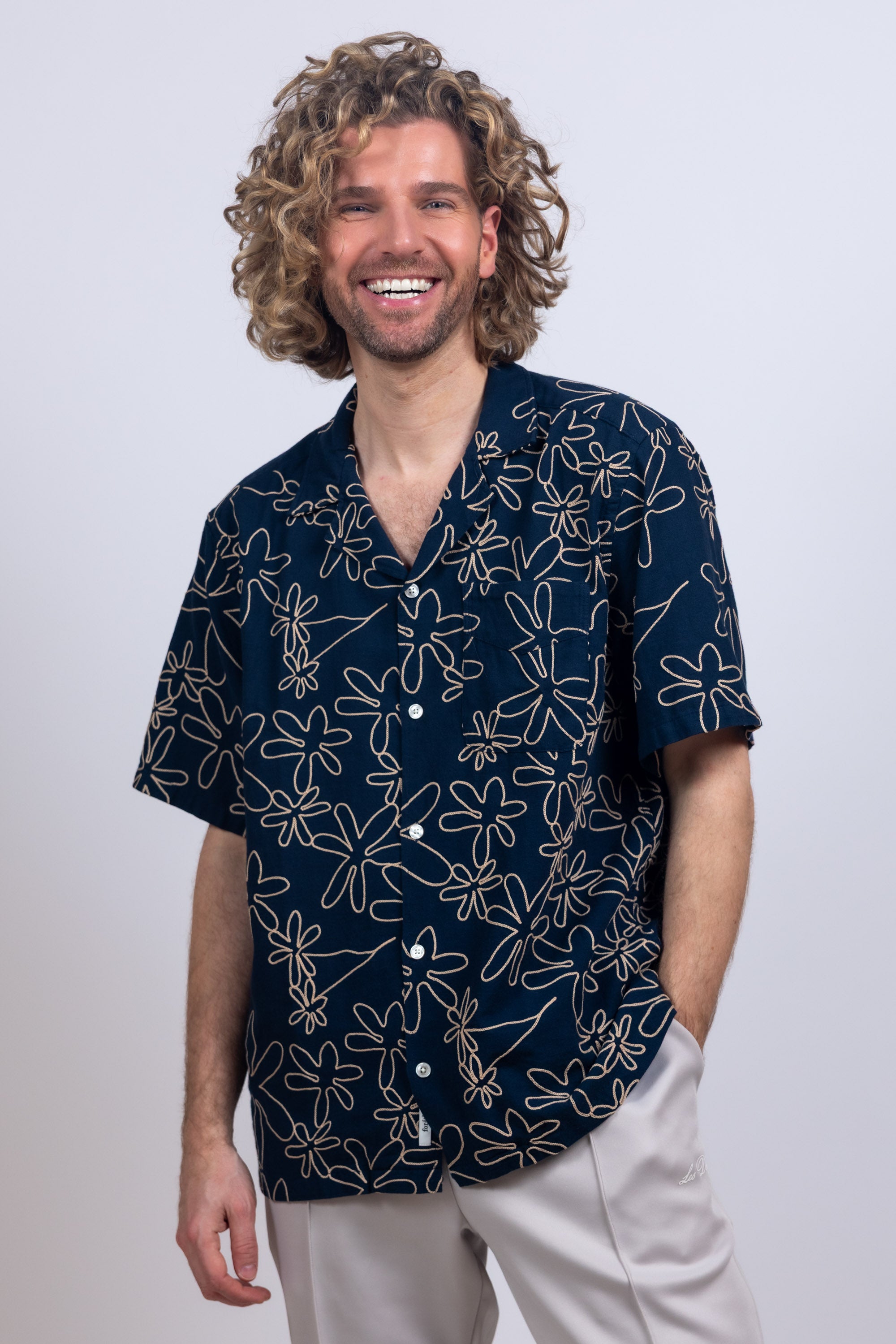 Shirt met print - Marine