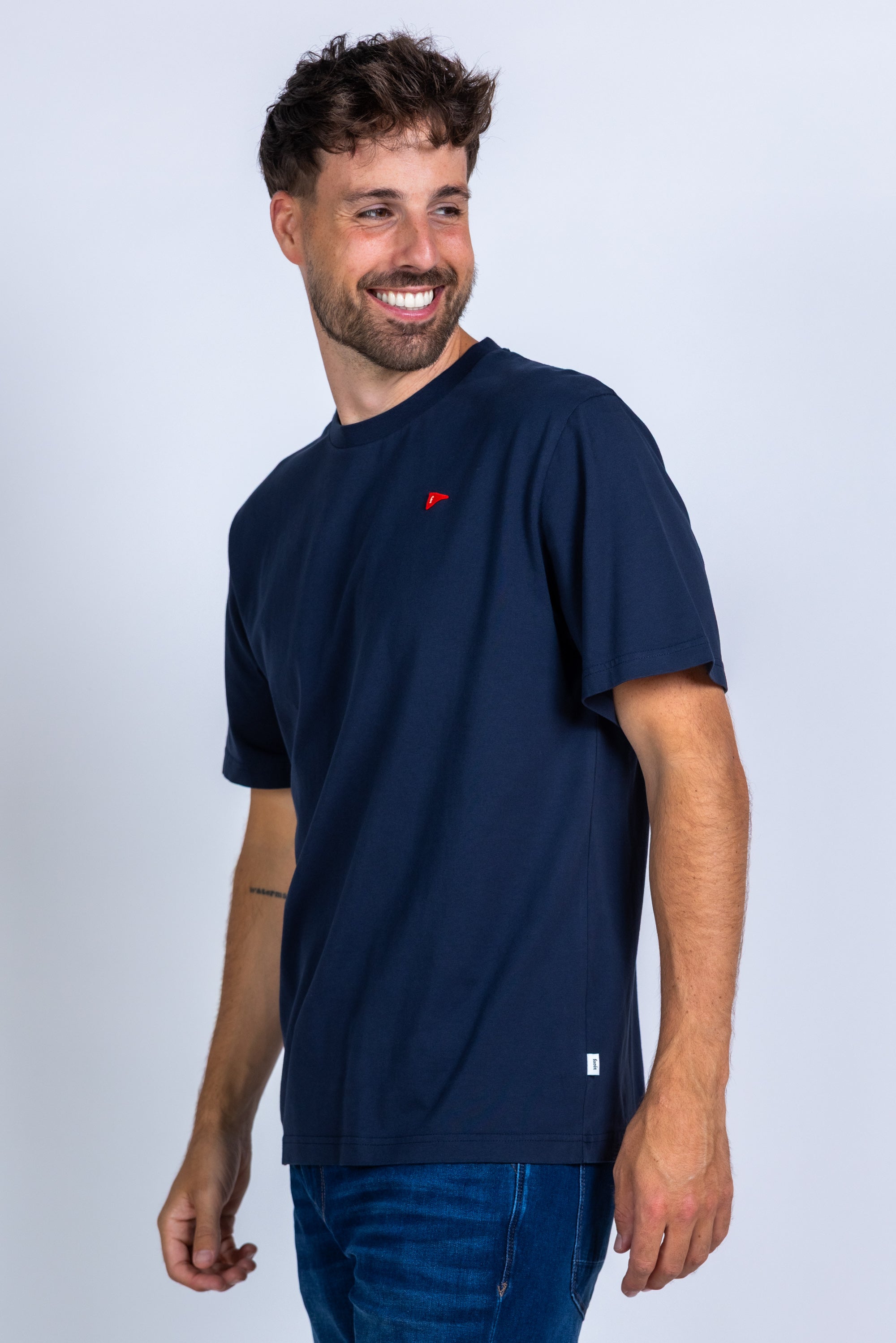 T-shirt met logo - Marine