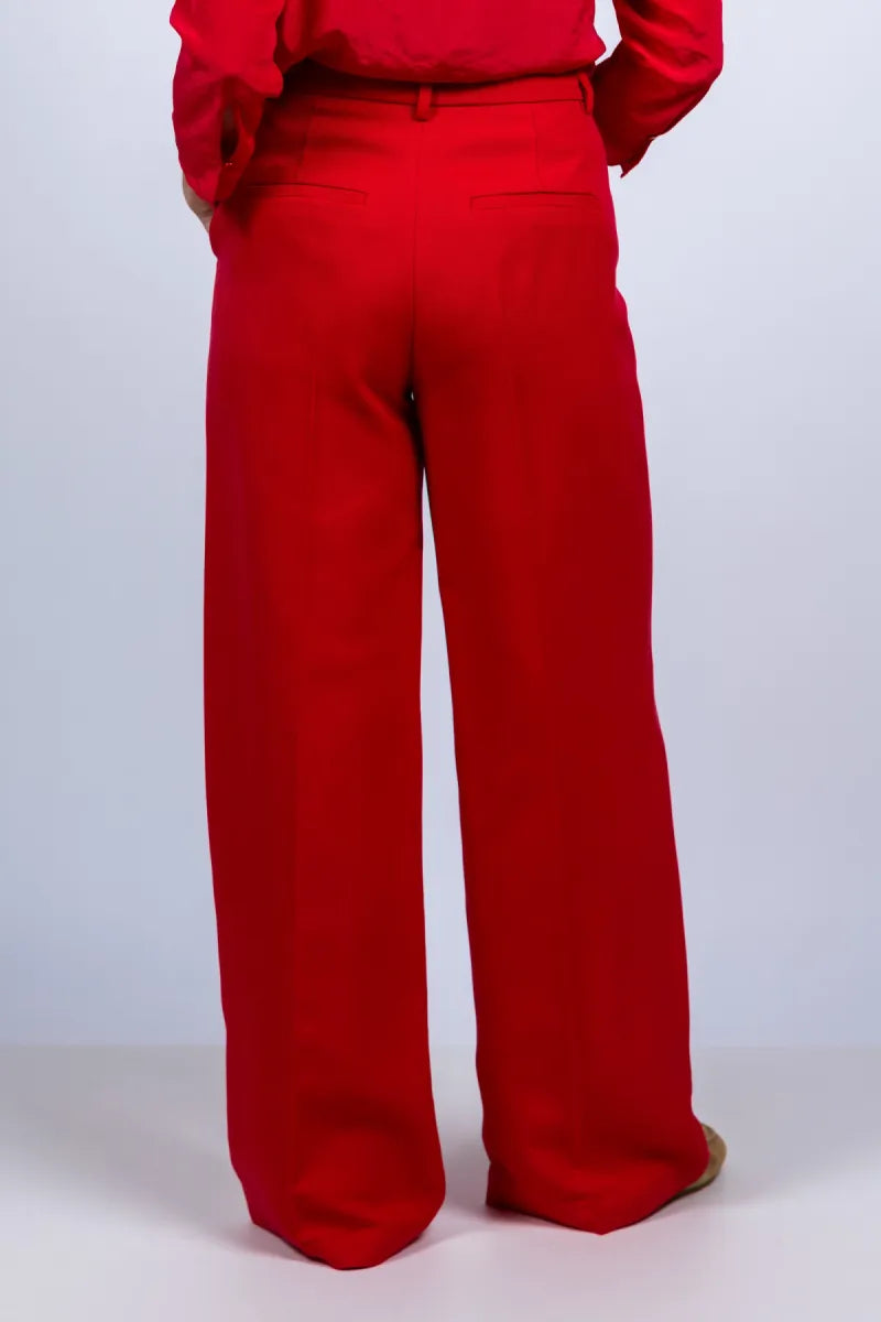 LUISA CERANO Wijde pantalon - Rood