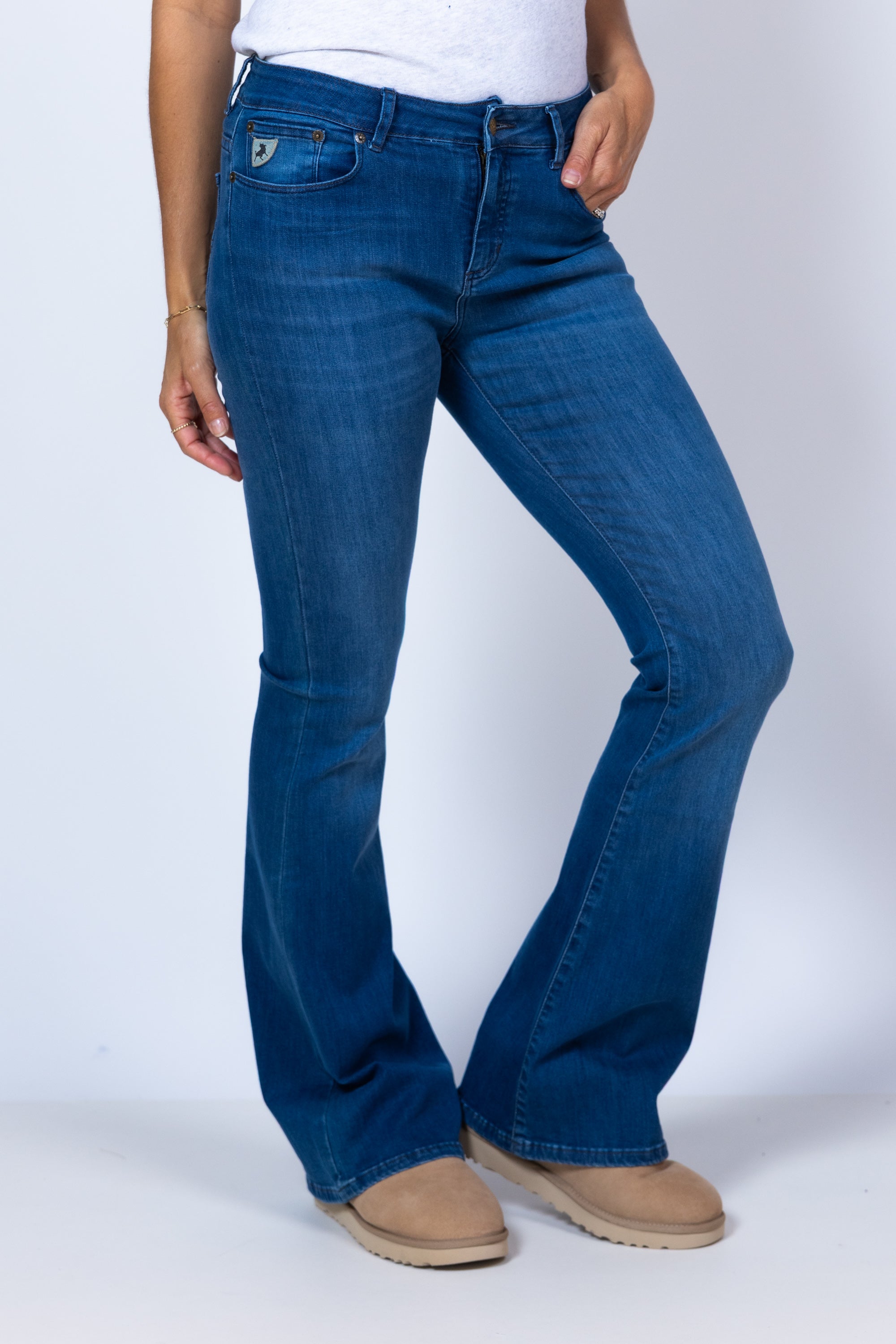 Jeans met wijde pijpen - Jeans
