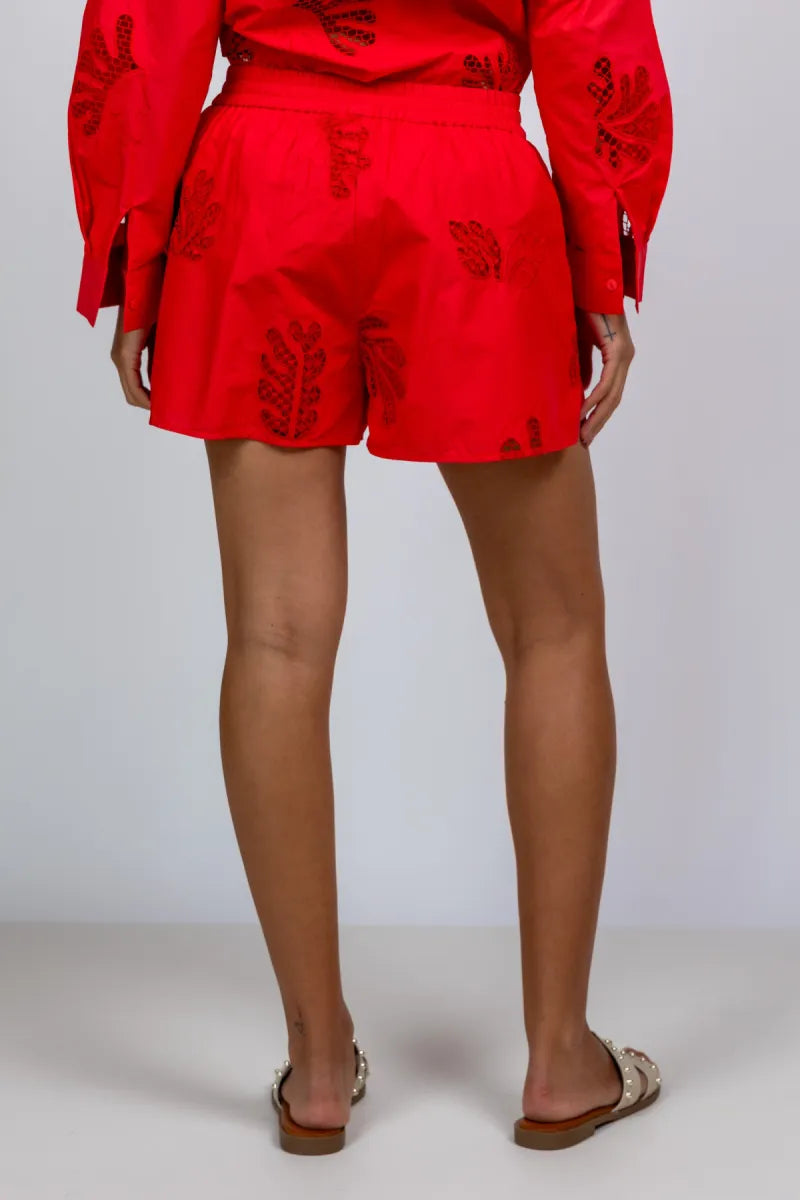 SUNCOO SUNCOO BOSCO Short met elastische taille - Rood