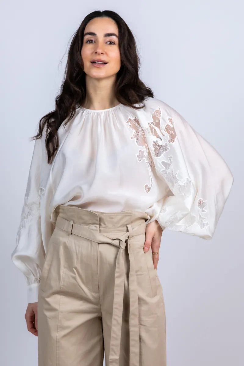 CPH MUSE CPH MUSE 207347 molly Blouse met borduursel - Ecru