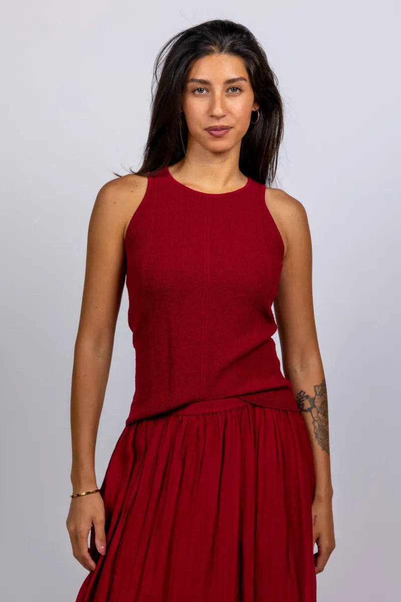 MOSS CPH MOSS CPH 19542 Top - Donkerbordeaux