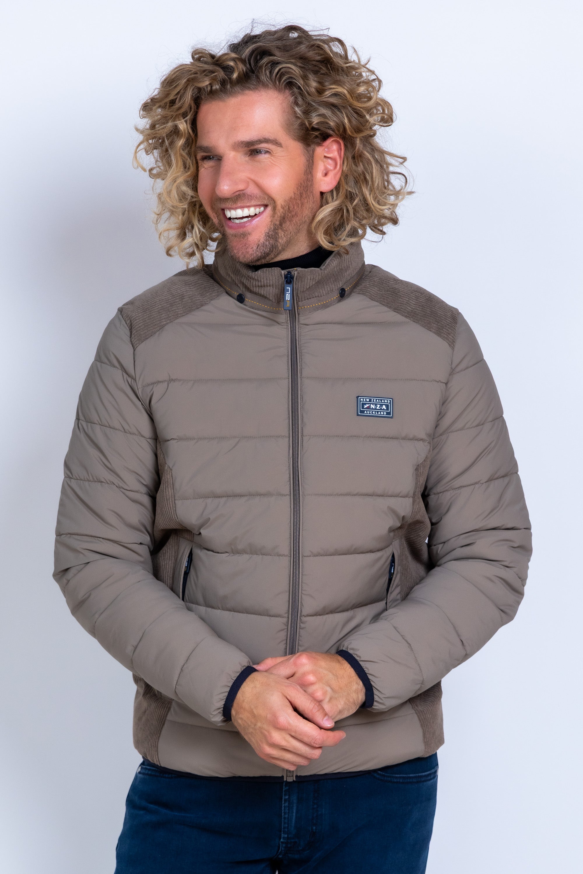 Gewatteerd jack - Safaribeige