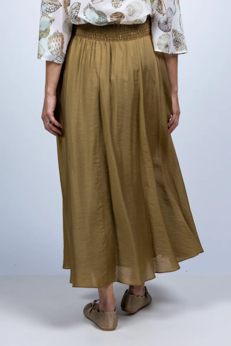MARELLA MARELLA ORARIO Rok met elastische taille - Khaki