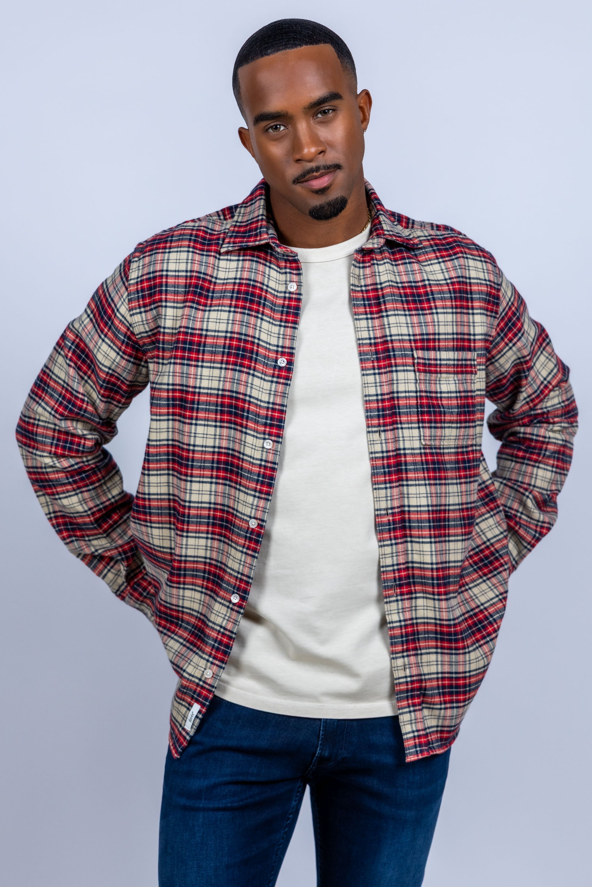 Shirt met ruit - Rood