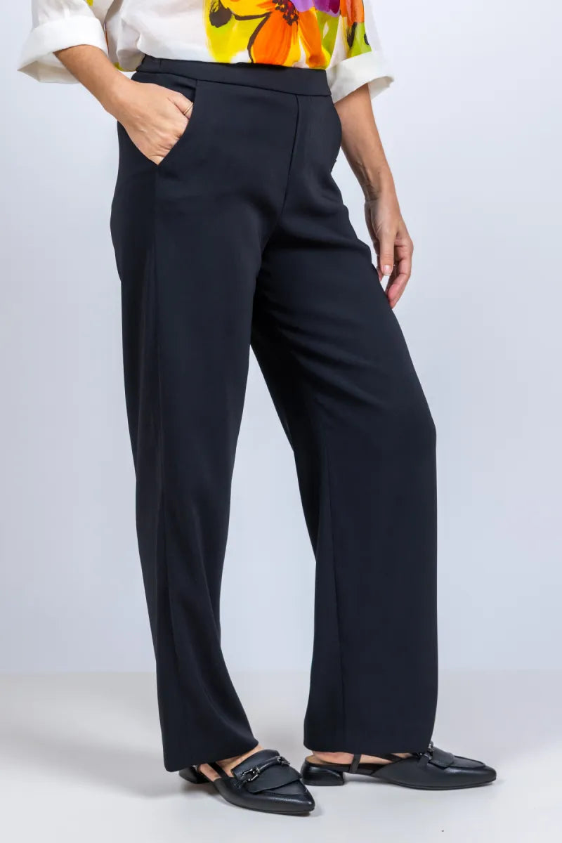 XANDRES XANDRES Phocas Wijde pantalon - Zwart