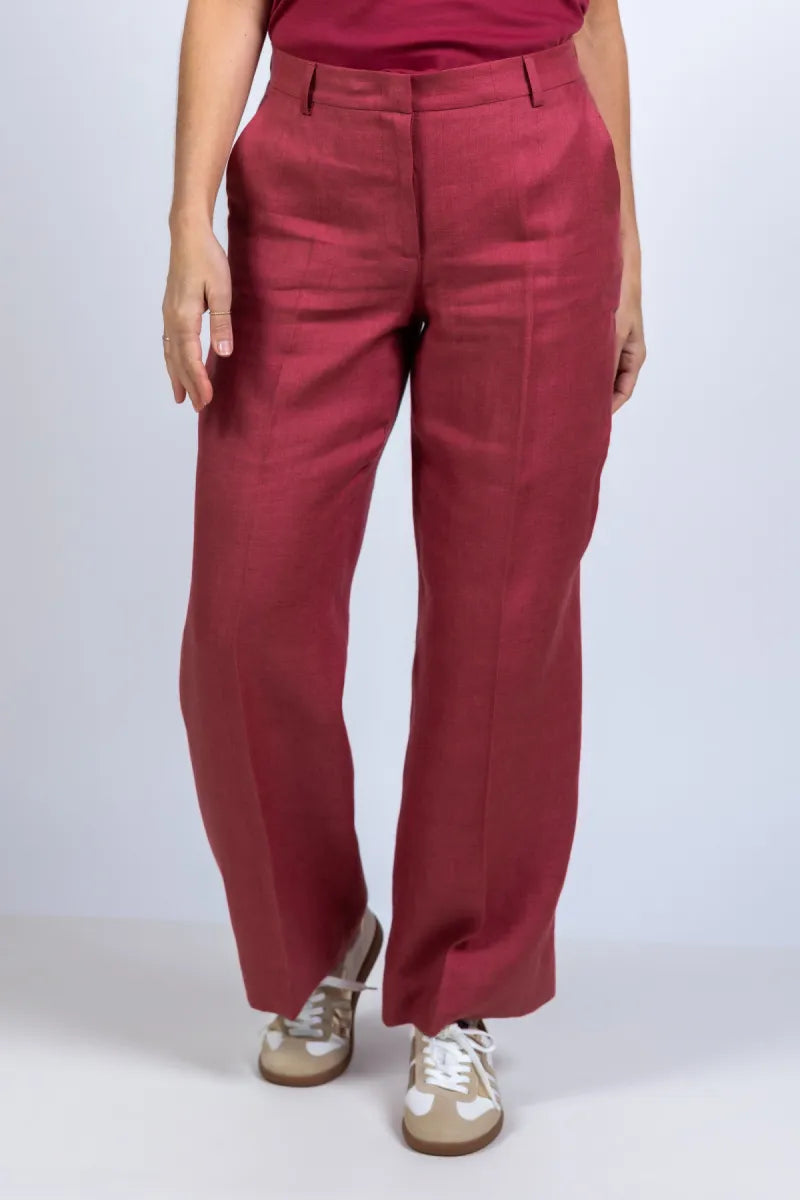 WEEKEND BY MAX MARA WEEKEND BY MAX MARA MALIZIA Wijde broek - Steenrood