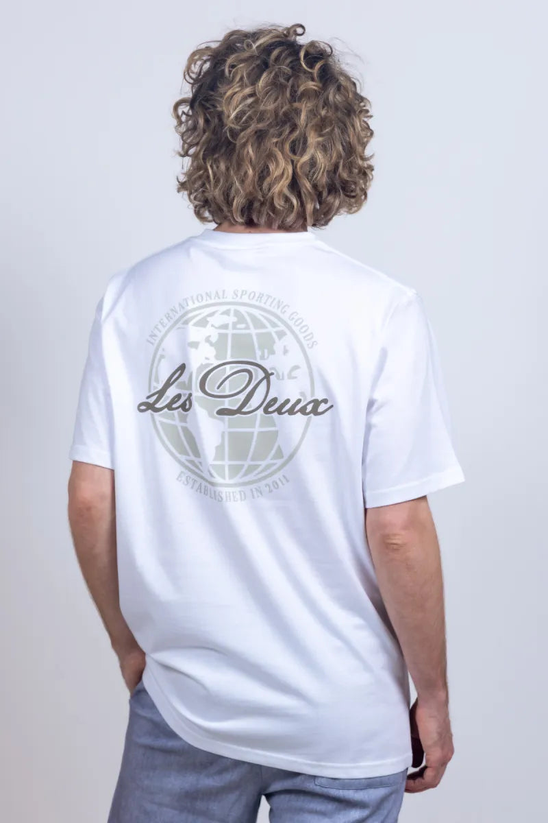 LES DEUX H LES DEUX H 1001476 LES DEUX H 1001476 T-shirt met print - Wit