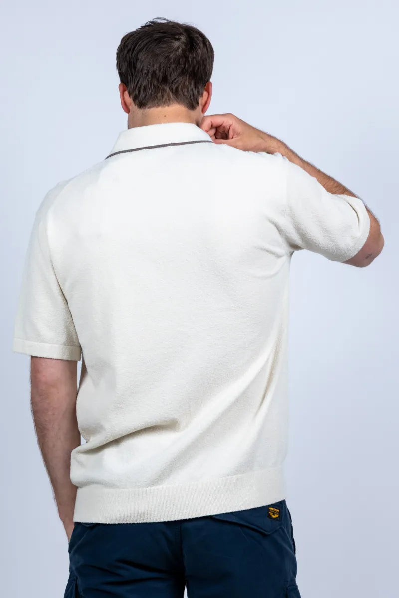 DSTREZZED DSTREZZED 421160 DSTREZZED 421160 Polo met knopen - Ecru