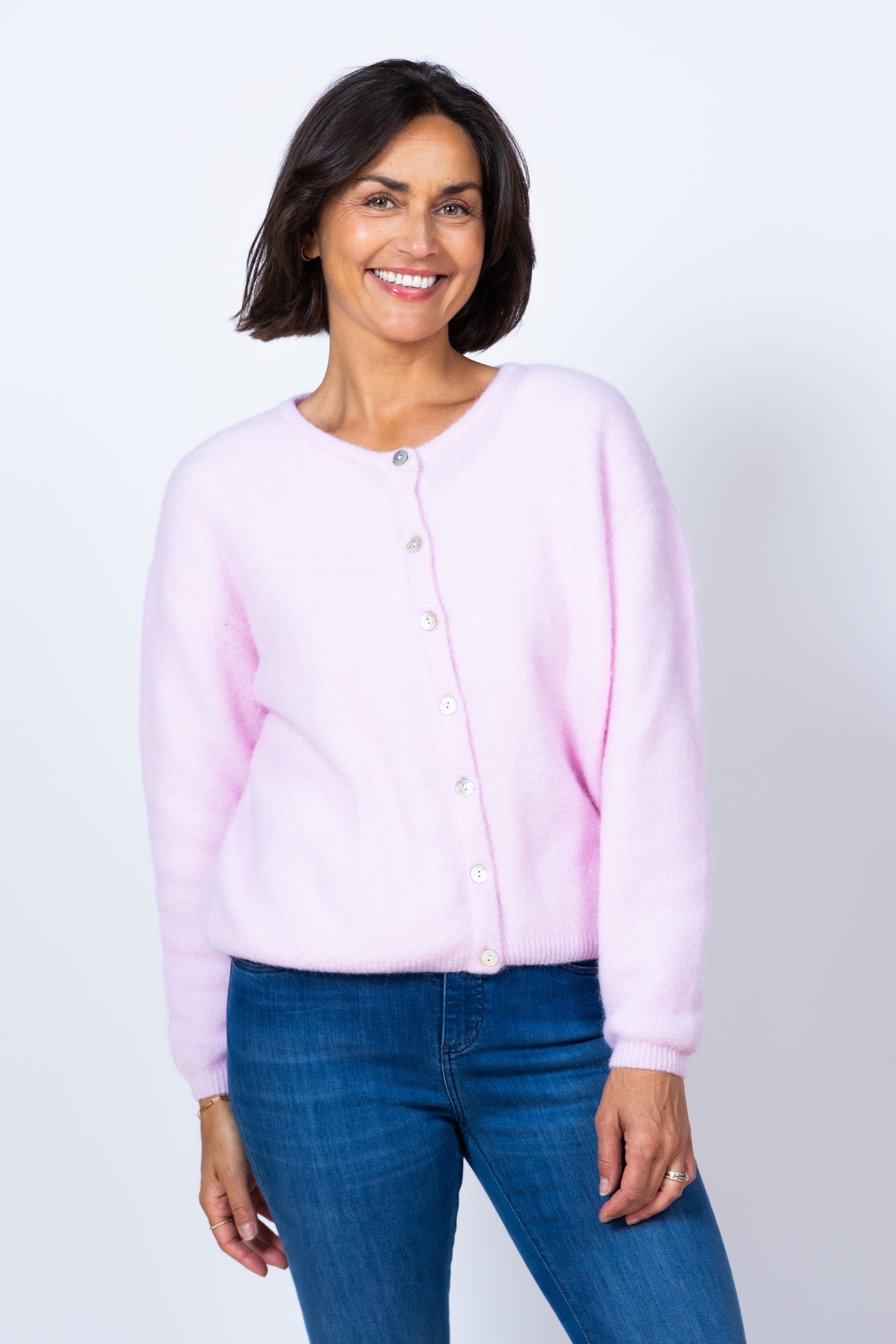 Vest met knopen - Roze