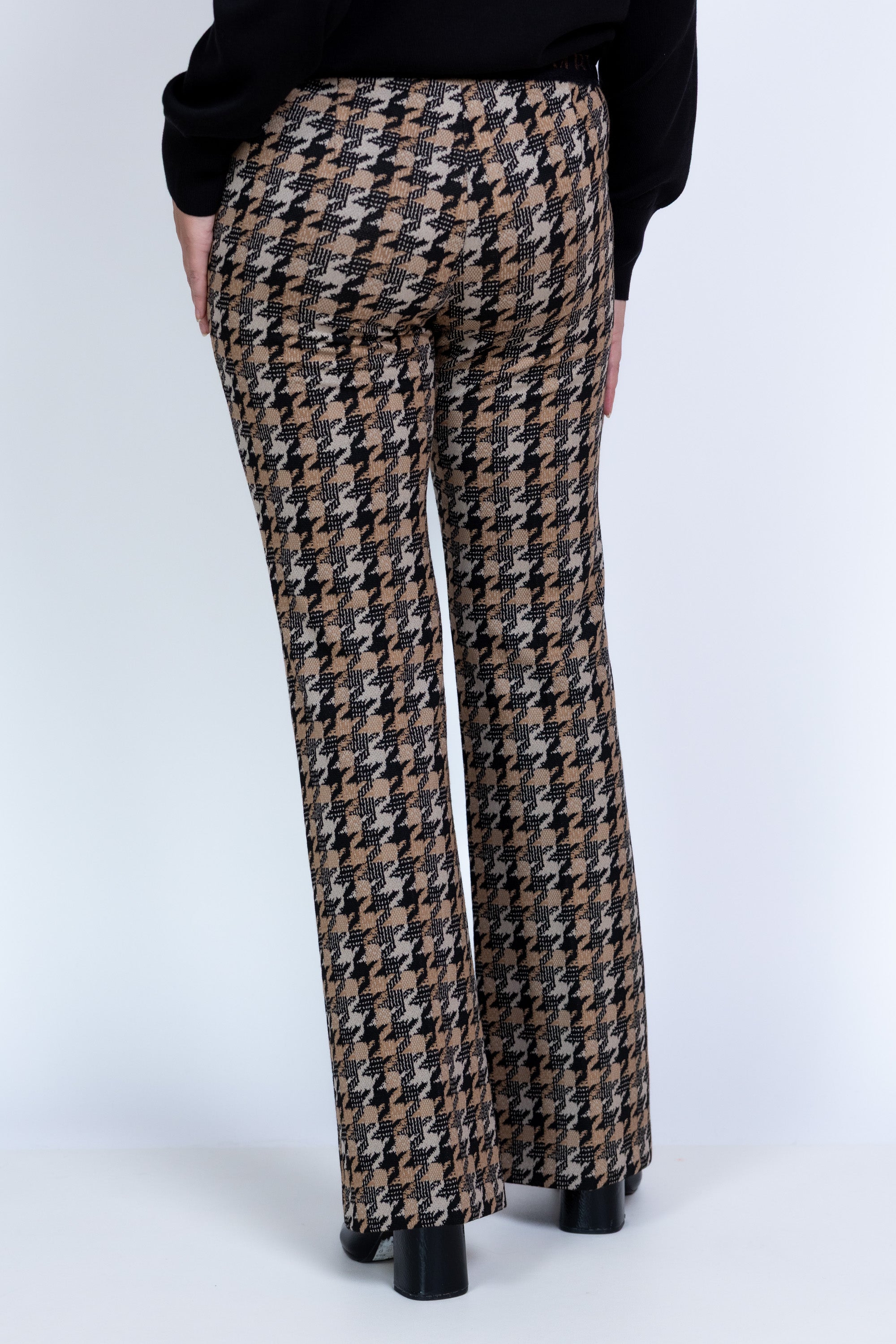 Broek met pied-de-poule - Camel