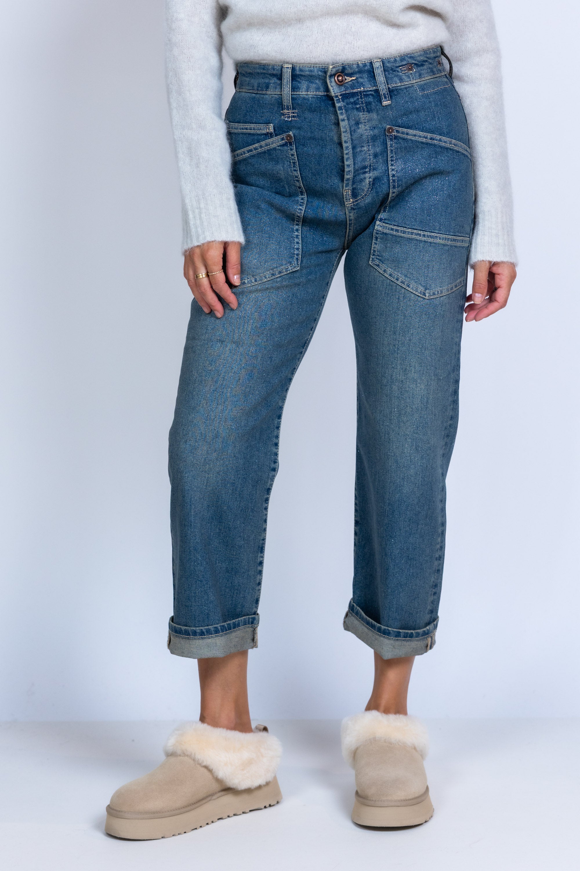 Jeans met zakken - Licht jeans