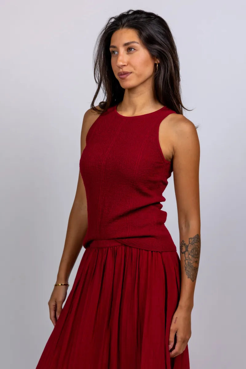 MOSS CPH MOSS CPH 19542 Top - Donkerbordeaux