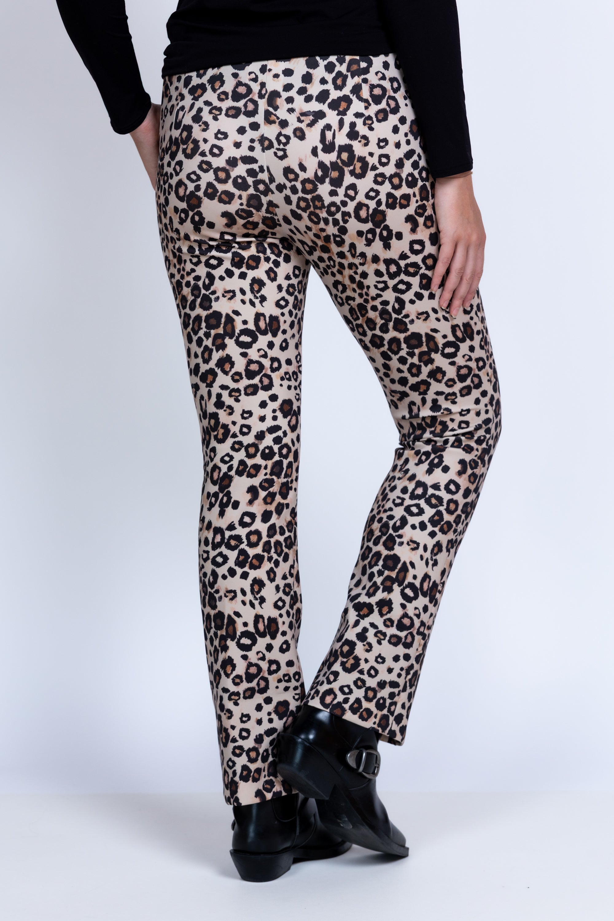 Broek met print - Beige