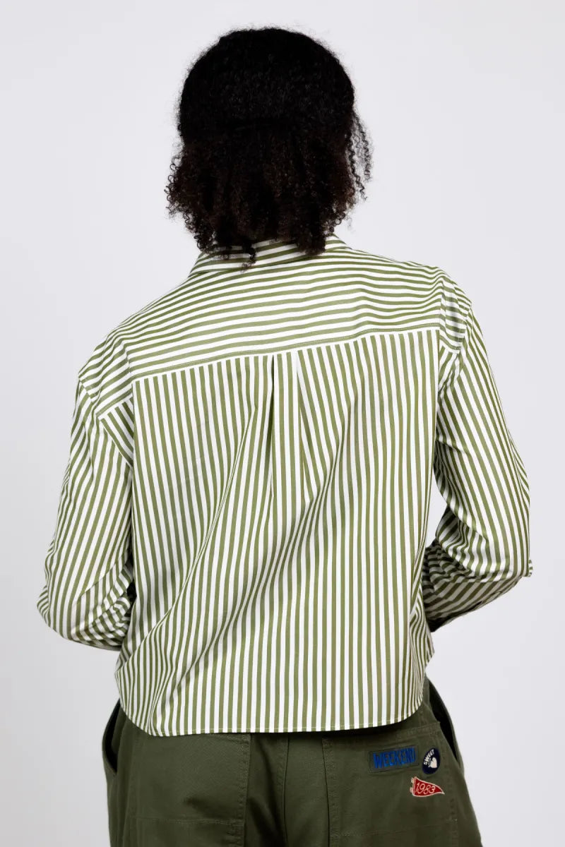 WEEKEND BY MAX MARA WEEKEND BY MAX MARA PANETTO Gestreepte blouse - Appelgroen