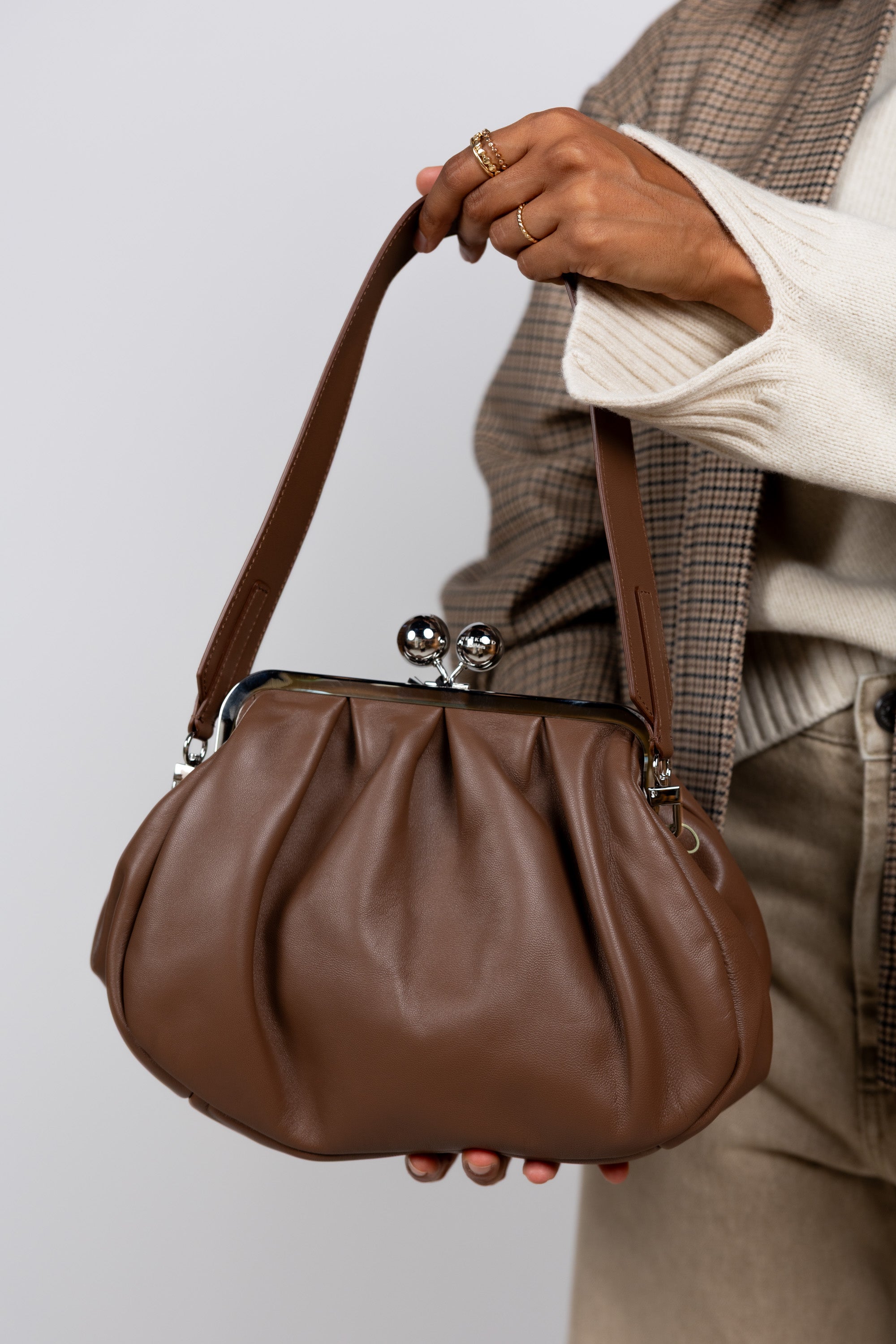 Dumpling clutch - Bruin
