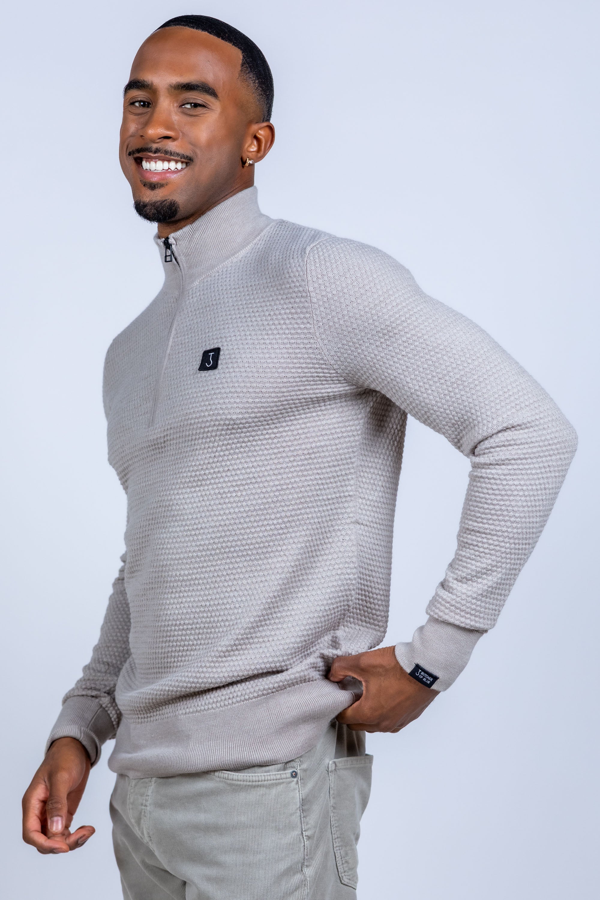 Trui met halve rits - Kit