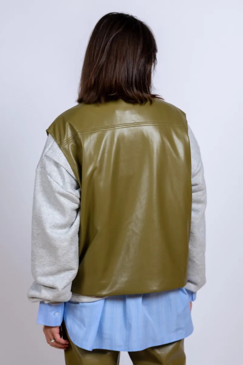 STUDIO CLIQUE STUDIO CLIQUE TEDDY Gilet met rits - Olijfgroen