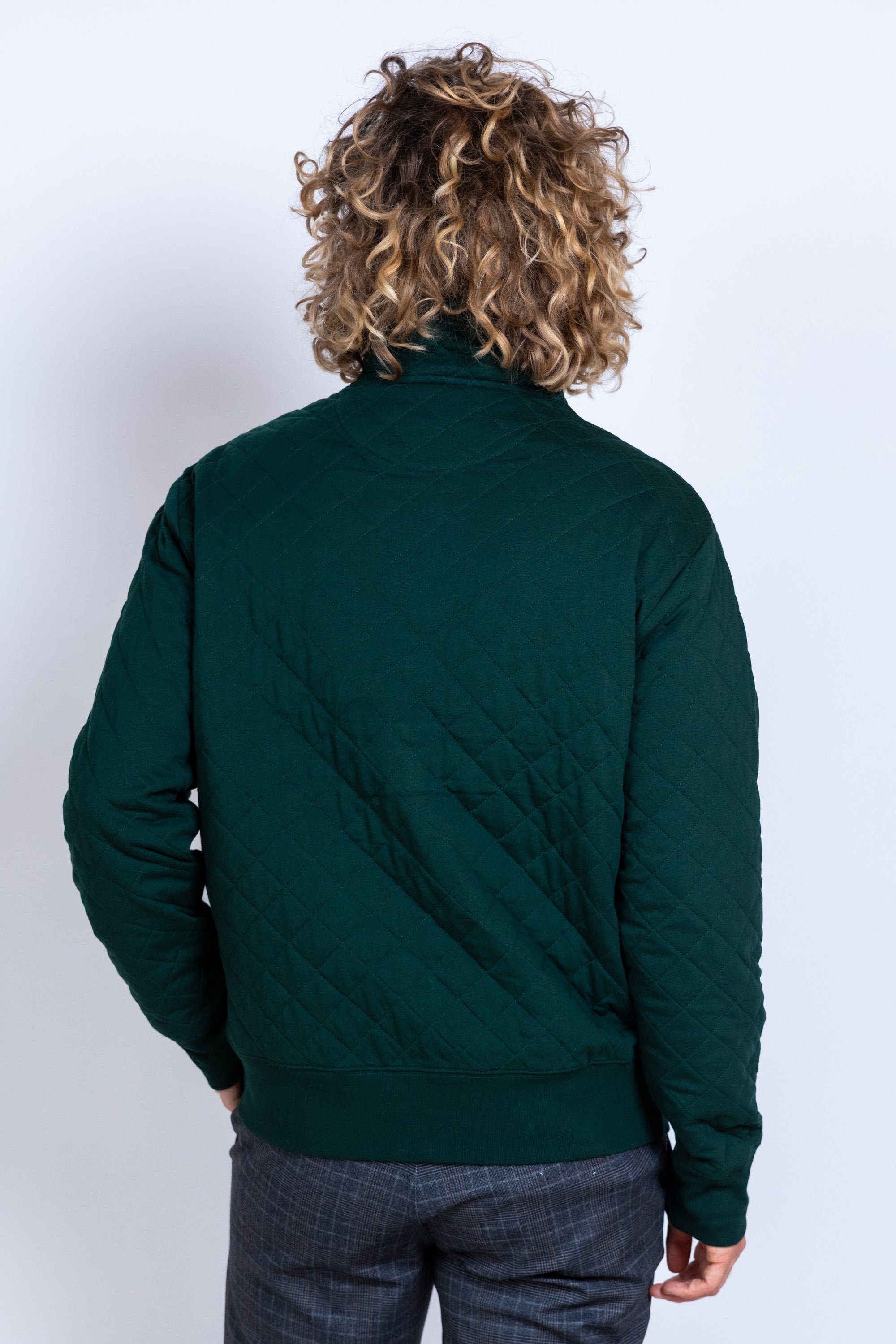 Vest met rits - Flessegroen