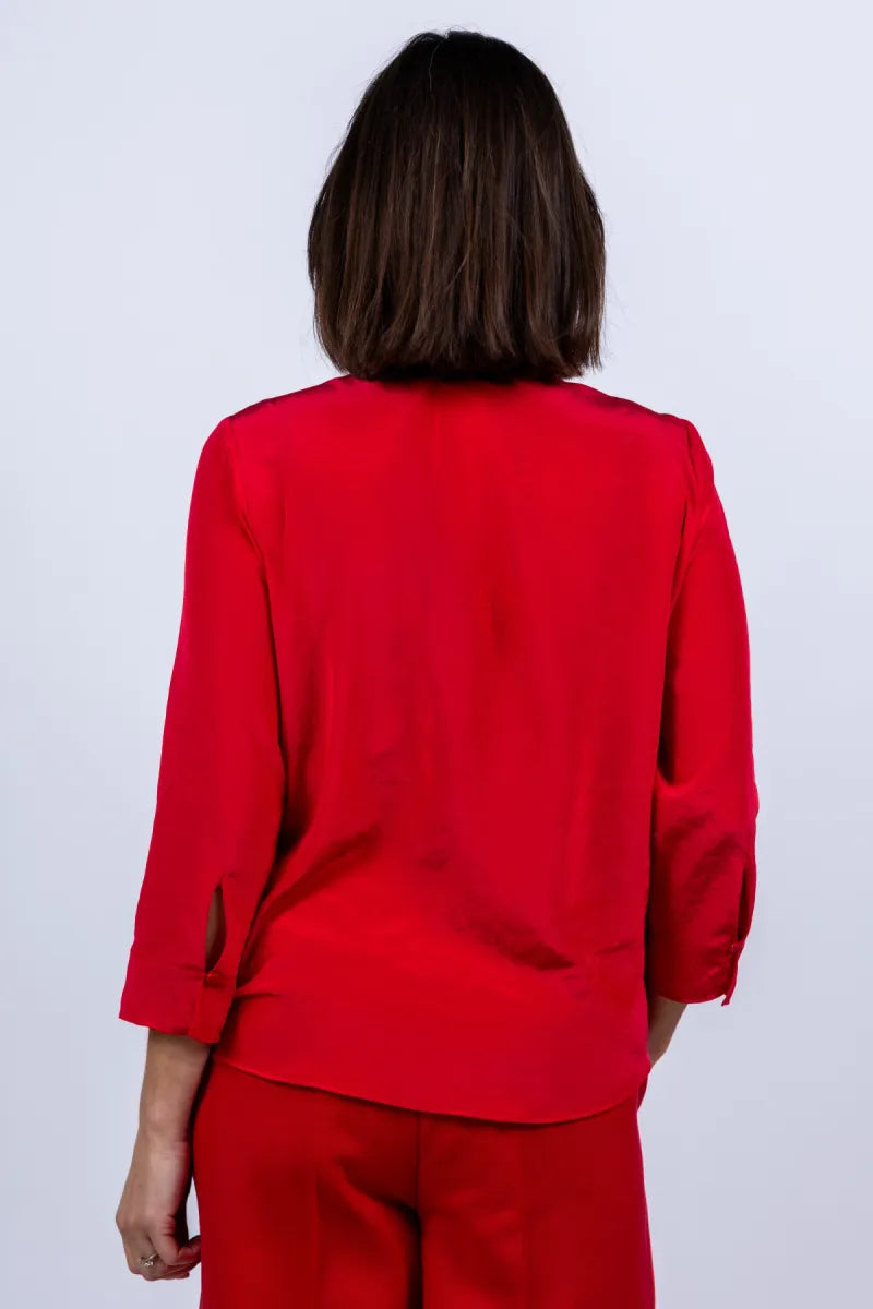 LUISA CERANO LUISA CERANO 237504-3597 LUISA CERANO 237504-3597 Blouse met ronde hals - Rood