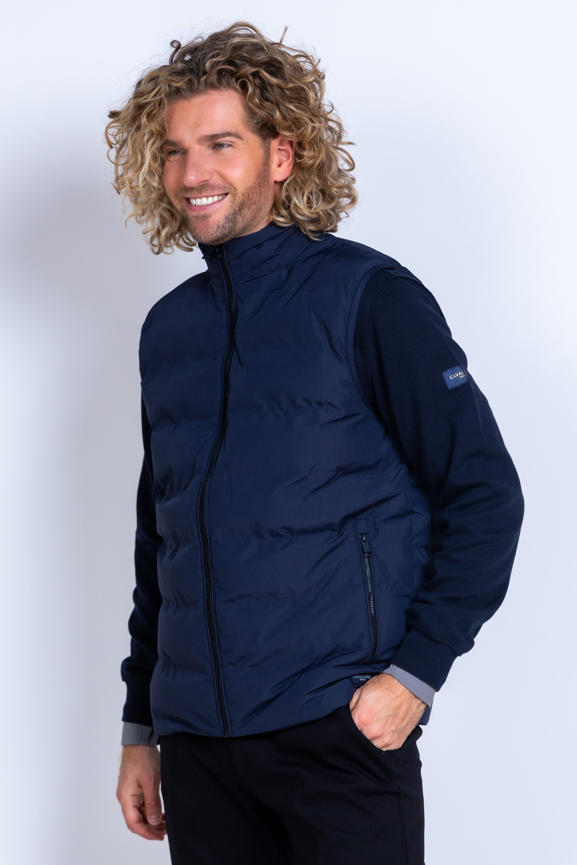 Bodywarmer met rits - Marine
