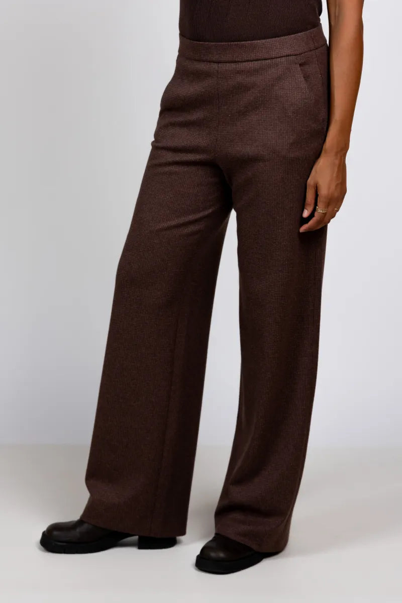 RAFFAELLO ROSSI RAFFAELLO ROSSI 3032 PALINA LONG Pantalon met ruit - Bruin