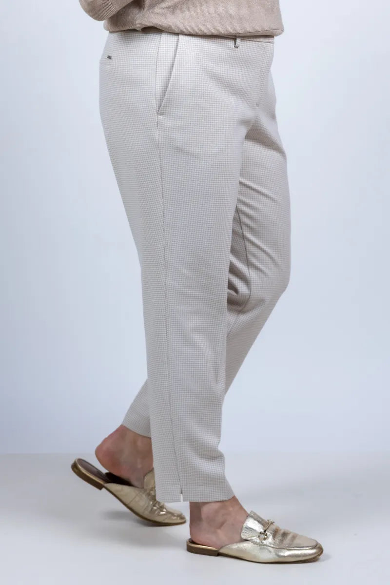 GARDEUR DAMES GARDEUR DAMES FRIEDI1-645531 GARDEUR DAMES FRIEDI1-645531 Broek met pied-de-poule - Beige