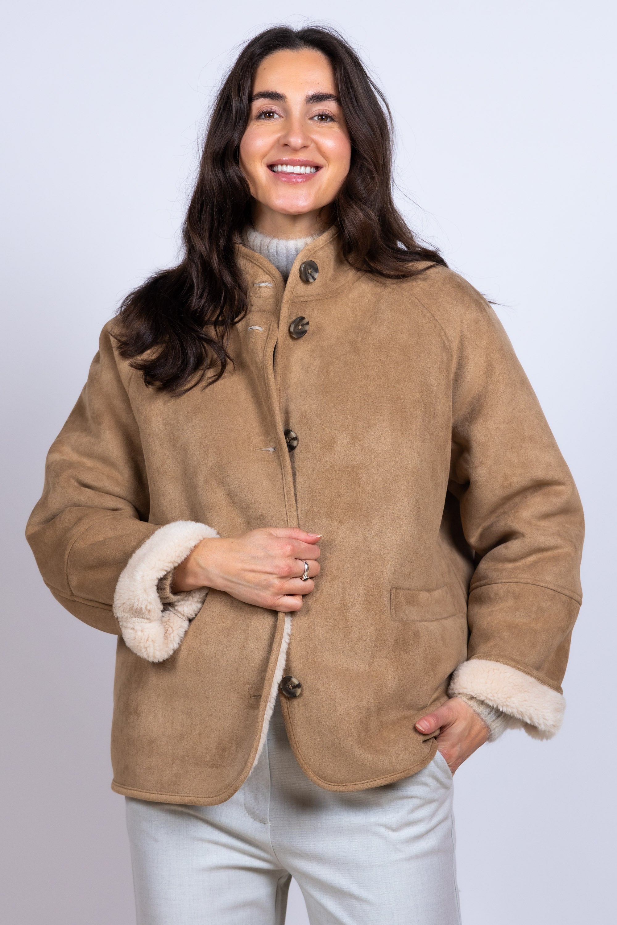 Jasje met knopen - Camel