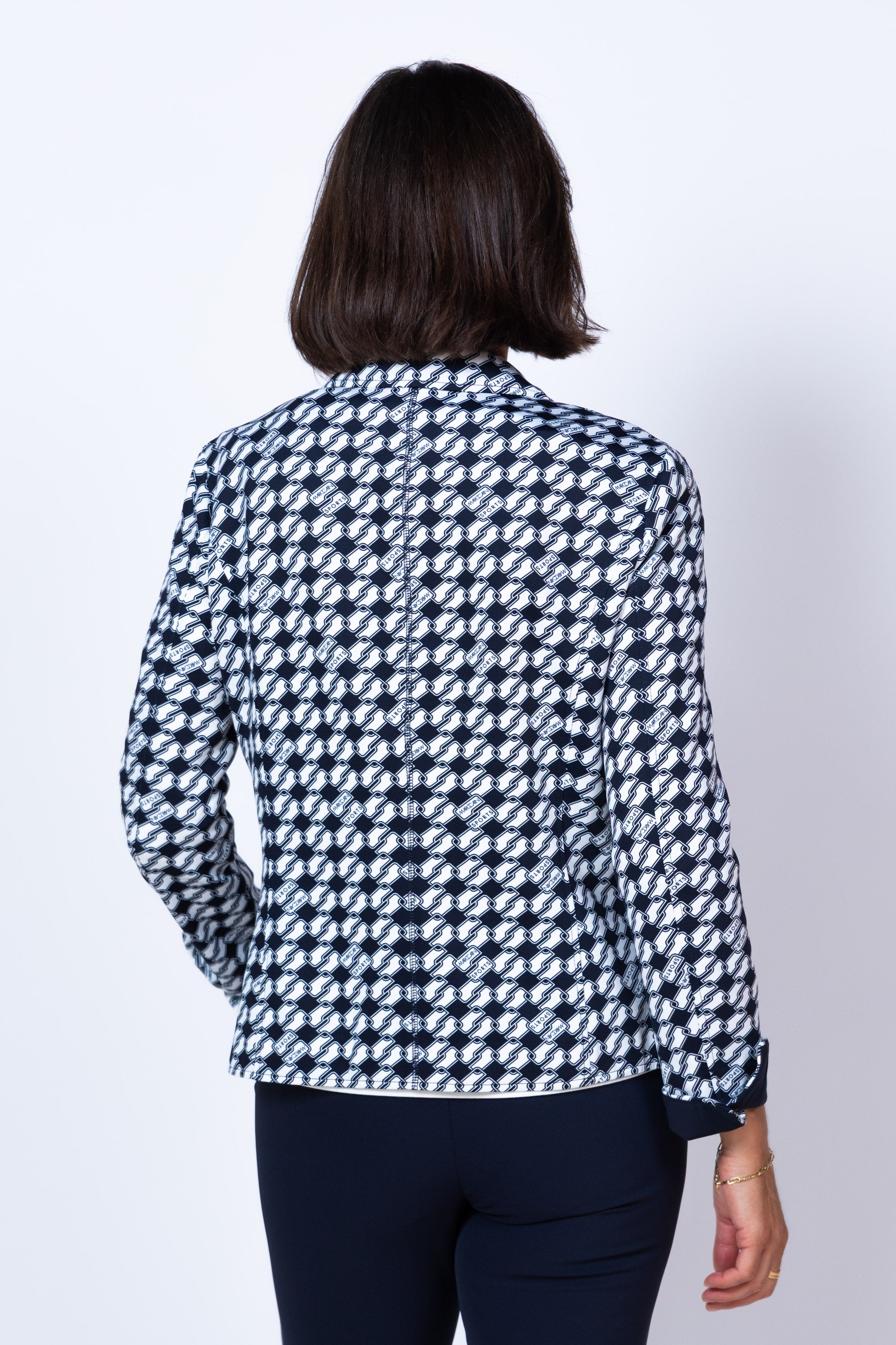 Jasje met print - Marine