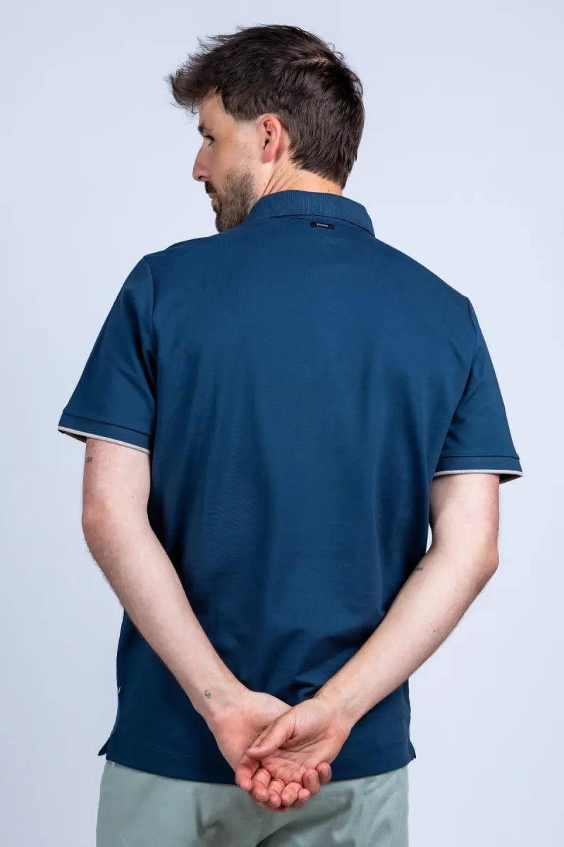 VANGUARD VANGUARD VPSS2604850 Polo met knopen - Marine