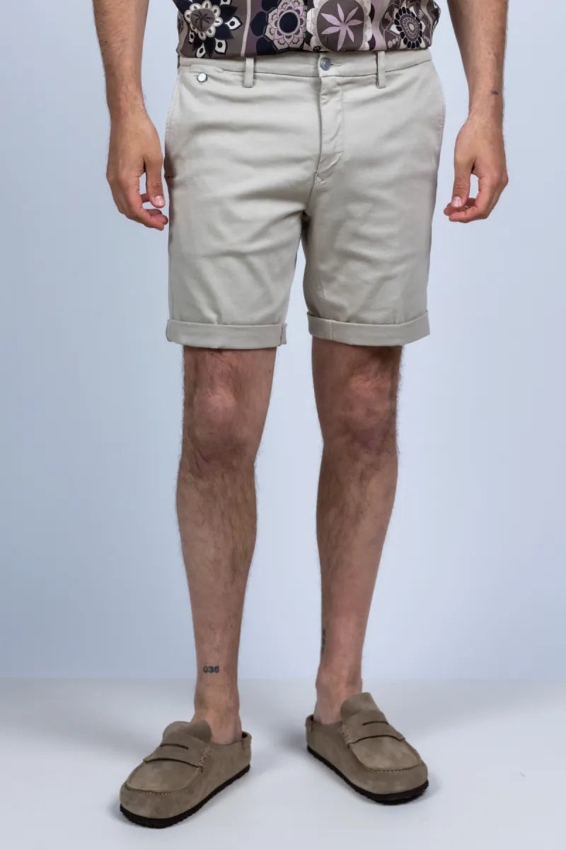 REPLAY H REPLAY H M9782E0008366197 Korte broek met omslag - Beige
