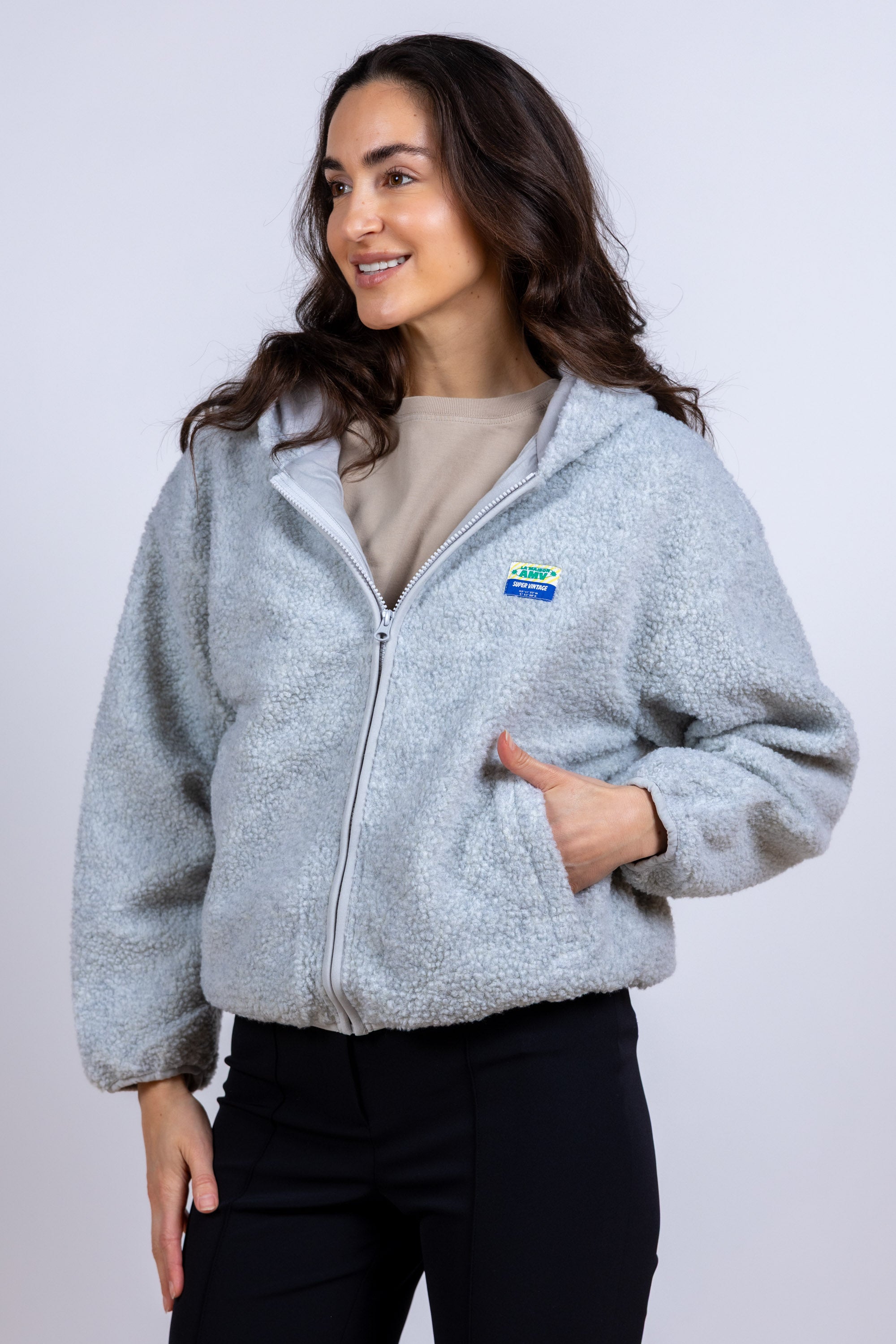 Vest met capuchon - Lichtgrijs