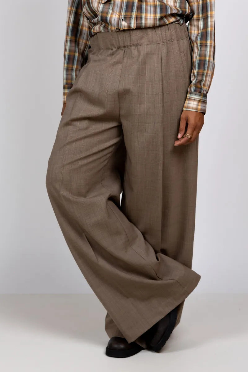 SEMICOUTURE SEMICOUTURE Y6WM25 Wijde pantalon - Taupe